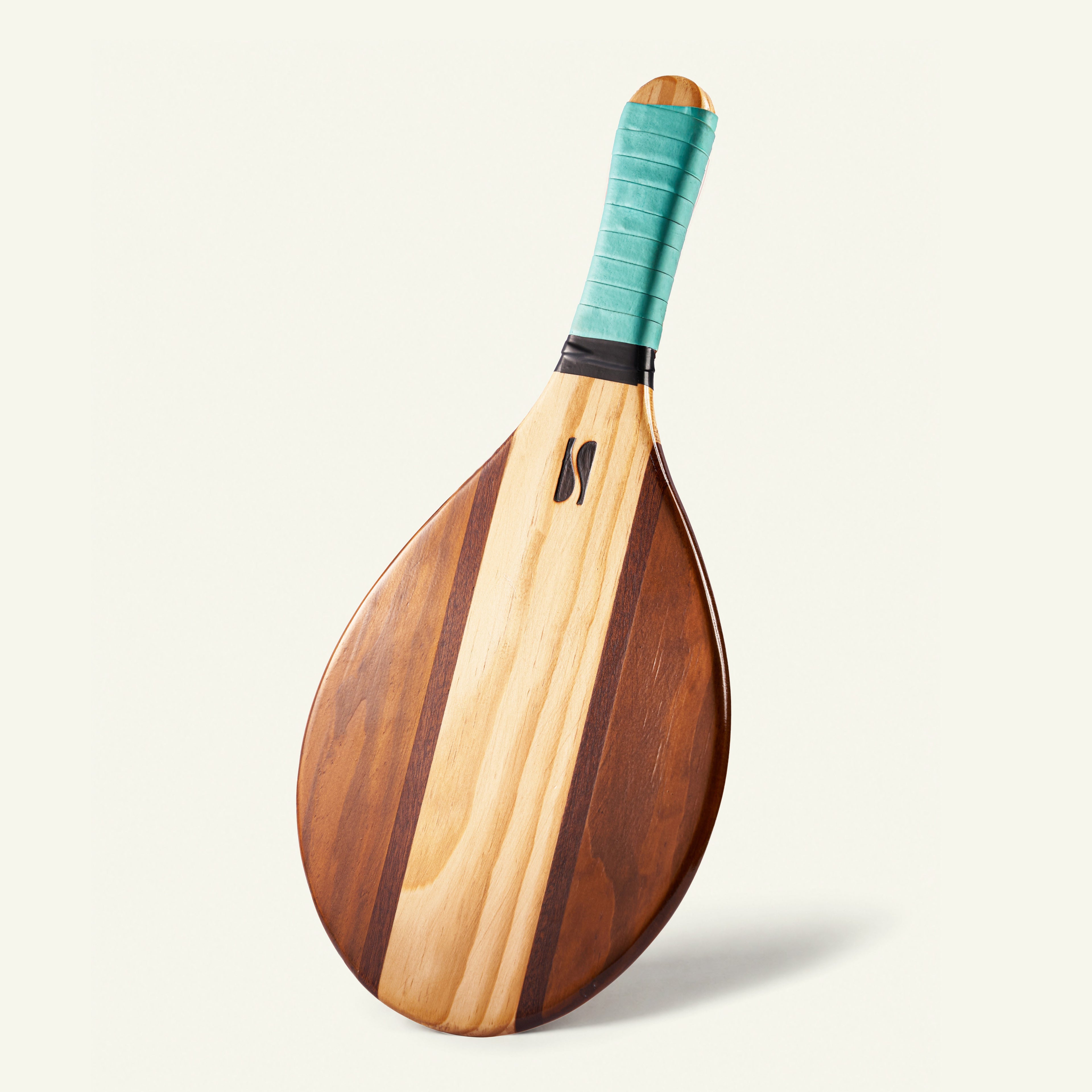 The Founding Set, Turquoise colourway - handcrafted frescobol bat