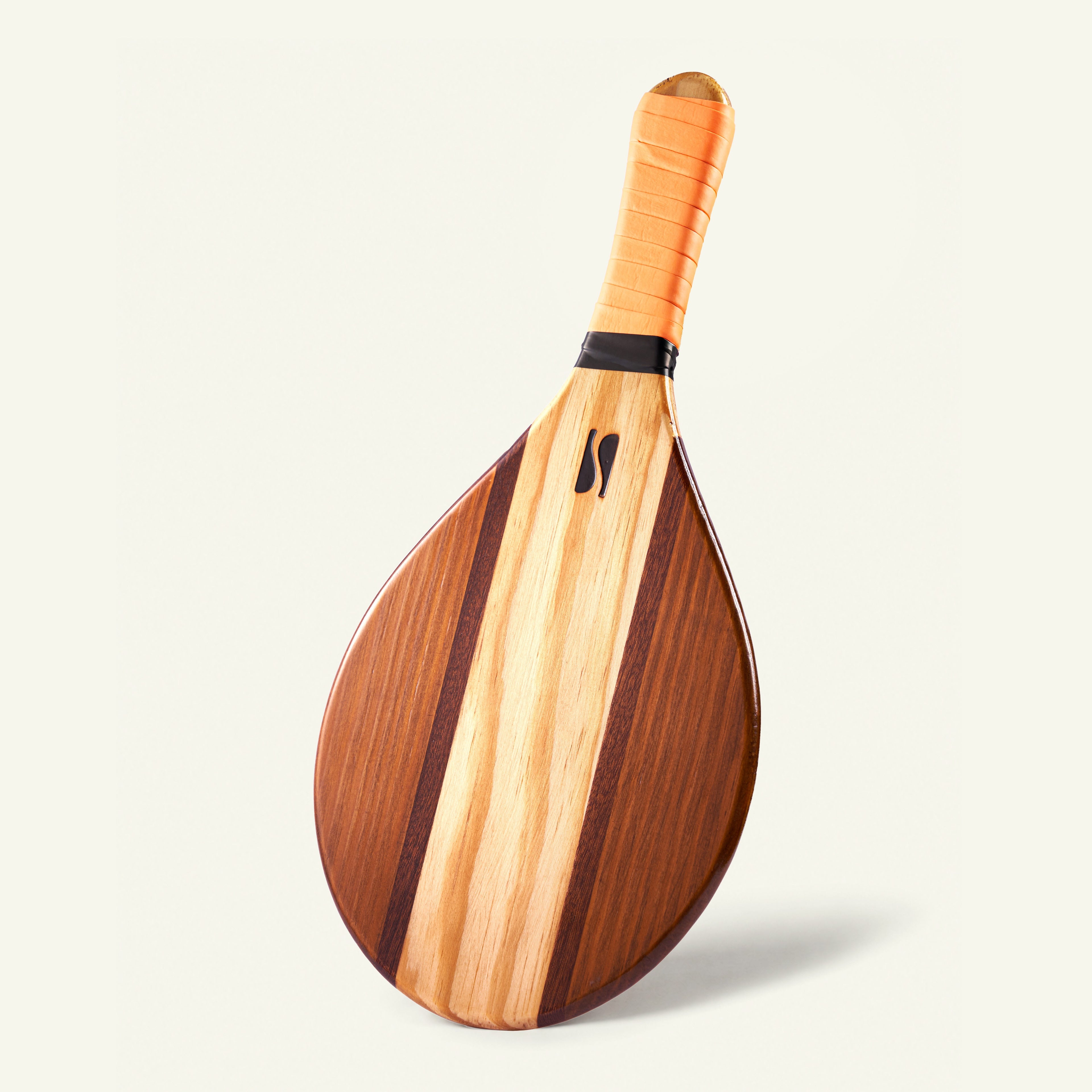 The Founding Set, Orange colourway - handcrafted frescobol bat
